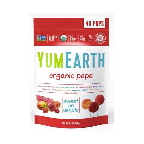 Buy Yumearth Organic Pops 241g 40 in Saudi Arabia