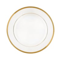 Royalford Premium Bone China Plates, 10.5&quot; Flat Dinner Plate, Rf10464, Round Shape Plate With Elegant Golden Border, Ideal For Dinner, Lunch, Breakfast, Parties &amp; More