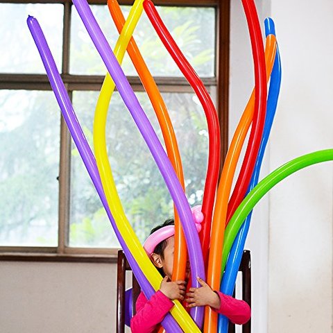 Long Balloons For Balloon Animals Twisting Balloons - 100pcs Balloon Animal Kit 260q Balloons Magic Balloons for Birthday Party Decorations?