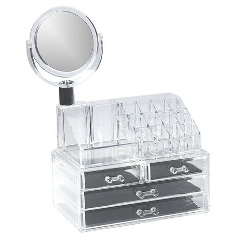 Buy Generic 4-Drawer Cosmetic And Jewellery Storage Organizer, Clear in Saudi Arabia