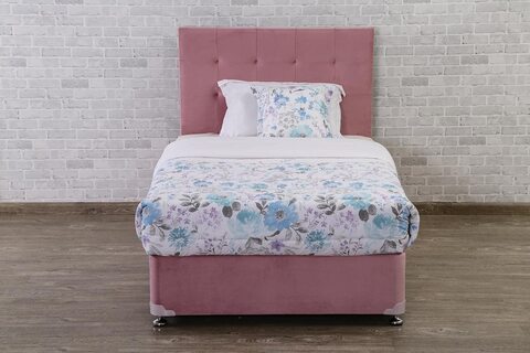 Pan Emirates Softtouch Divan Base Bed 90X200-Pink