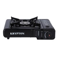 Krypton Portable Gas Stove, Double Sealed Valve, KNGC6338 - Electronic Ignition, Over Pressure Protection, Compact and Lightweight Convenient For Outdoor Camping Cooking