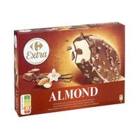 Carrefour Extra Milk Chocolate Almond Ice Cream 314g