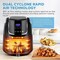 Midea 3.5L Air Fryer 1500W With Dual Cyclone Rapid Hot Air Technology For Frying, Grilling, Broiling, Roasting, Baking &amp; Toasting, Timer Up To 60 Minutes &amp; Temperature Control Up To 200&deg;C, MFCN35C2