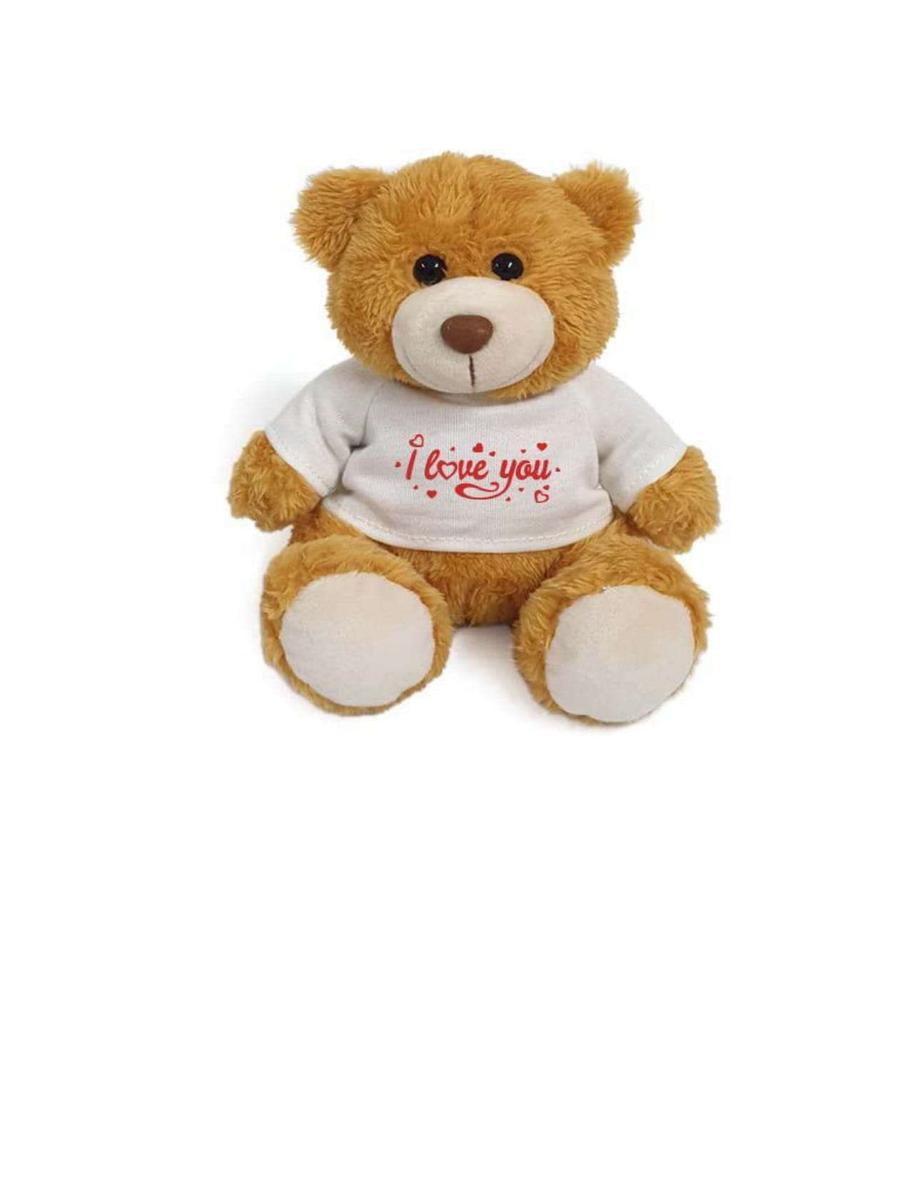 Buy Caravaan Super Soft Golden Teddy Bear With Red I Love You On White T Shirt Size 15cm Ideal For Celebrations Baby Birth Girls Parties Soft And Cuddly Online Shop Toys Outdoor