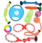 Buy Mumoo Bear Dog Rope Toys 10 Pack Pet Toy Set Puppy Teething Chew Rope Tug Assortment for Small Medium Large Dogs Breeds in UAE