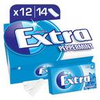 Buy Wrigleys Extra Peppermint Chewing Gum 27g x Pack of 12 in Kuwait
