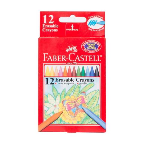 Faber-Castell Wax Crayons Smart 12 Colors