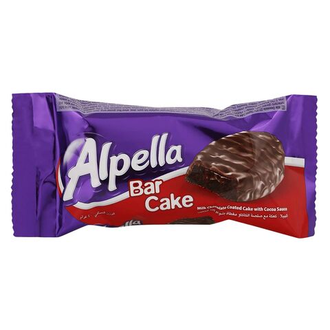 أولكر ألبيلا لوح كعك بصلصة الكاكاو مغطاة بشوكولاته الحليب 40 غرام حزمة من 24 .