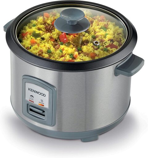 Kenwood Rice Cooker With Steamer, Stainless Steal, 1.8 Litre, RCM45.000SS, RCm45.SS