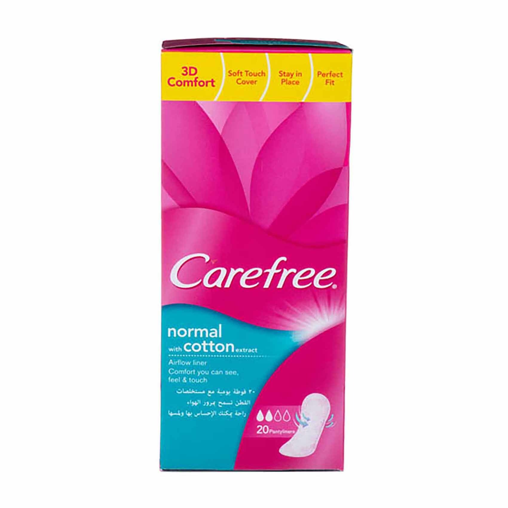 Buy Carefree Panty Liners, Cotton Feel 20 Pad Online Shop Beauty