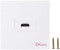 HDMI Wall Plate White 86 Type Wall Panel Socket HDtTV High Definition Digital TV Network Cable Outlet (1 Port)