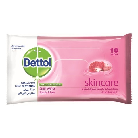 Dettol Skincare Anti-Bacterial Skin 10 Wipes
