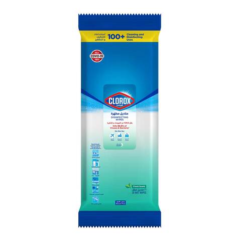 Clorox Disinfecting Wipes Fresh Scent - 20 Wipes 