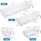 Doreen 14 PCS Clear Plastic Drawer Organizer Tray for Makeup Kitchen Utensils Jewelries and Gadgets for kitchen dresser bathroom office(GC1436A)