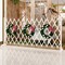 LINGWEI Portable Expandable Wooden Fence Climbing Plant Helps Trellis Pet Nursery Fence For Garden Patio Lawn White 120cm
