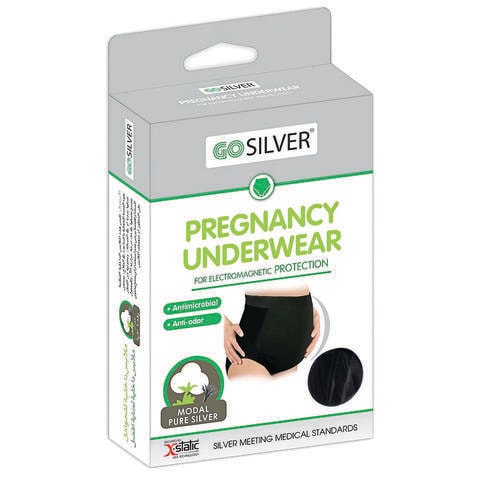 Go Silver Pregnant Underwear ,Black, Size: Extra Large