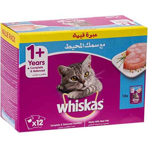 Whiskas Ocean Fish Cat Food 80g Pack of 12
