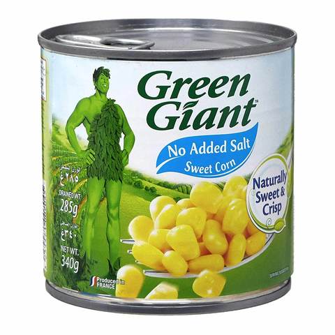 Buy Green giant Sweet Corn No Salt 340g in Saudi Arabia