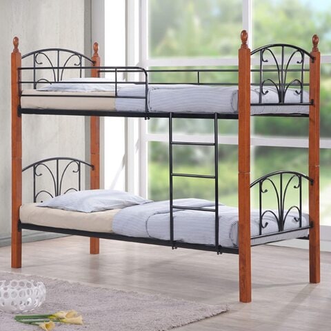 Double bed deals bunk bed