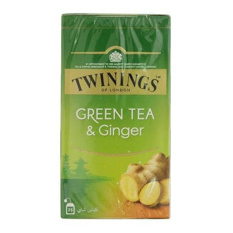 شاي Twinings (تويننجز) الأخضر بالزنجبيل 25 كيس شاي