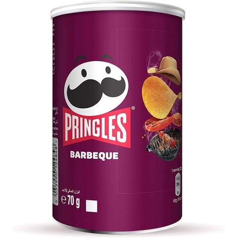 Buy Pringles BBQ Chips 70g Online - Shop Food Cupboard on Carrefour UAE