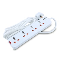 Geepas 4 Way Extension Socket 13A - Extension Lead Strip With LED Indicators | Extra Long Cord With Over Current Protected | Ideal For All Electronic Devices