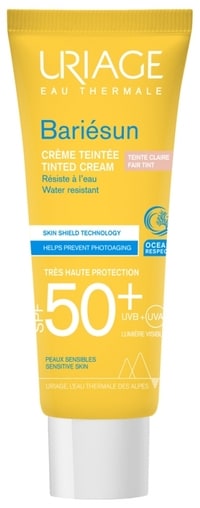 Uriage Bariesun Tinted Sun Cream Skin Shield Technology sensitive skin SPF50+ 50ml