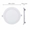 XBW - 20W Flat LED 2PCS Panel Light Lamp, Dimmable Round Ultrathin LED Recessed Downlight,Cool White Panel Ceiling Lighting with LED Driver