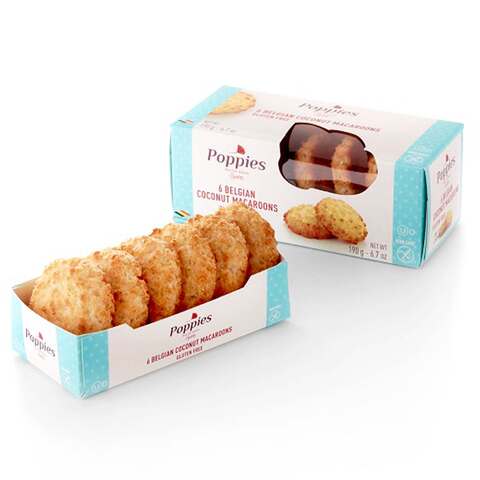 Poppies Belgian Coconut Macaroons 190g Online | Carrefour UAE