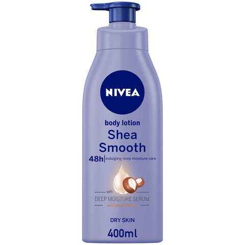 Buy NIVEA Body Lotion Dry Skin Shea Smooth Shea Butter 400ml in UAE