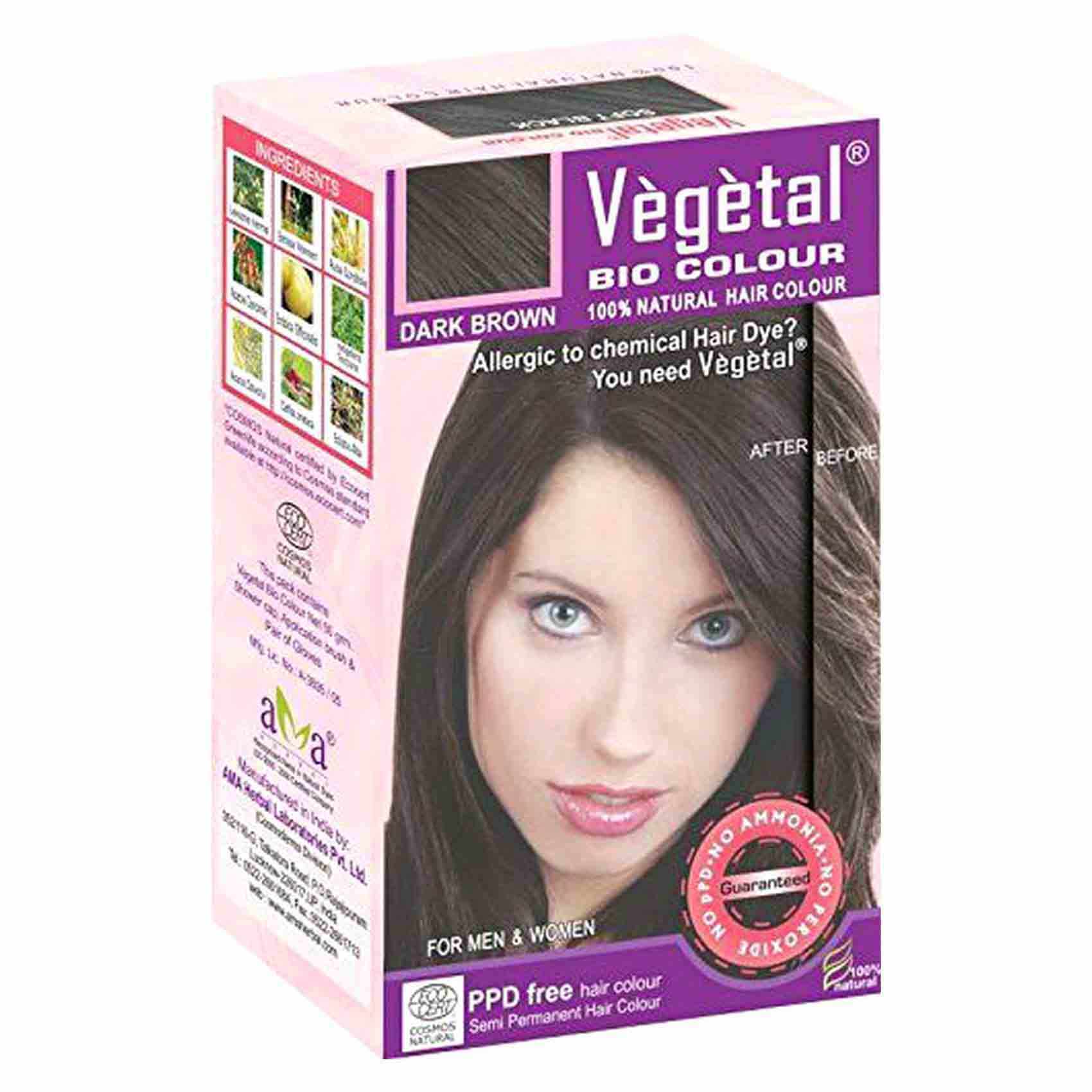 Buy Vegetal Bio Colour Semi Permanent Hair Colour Dark Brown 100g Online Shop Beauty Personal Care On Carrefour Uae