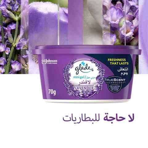 Glade Lavender Mini Gel Air Freshener 70g