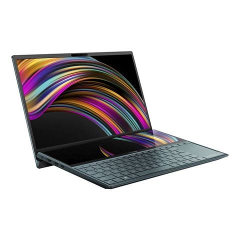 Asus ZenBook Duo 14 UX481FL-HJ113T Laptop With 14 Inch Touch Display, Core i7-10510U Processor 1.8 GHz, 16GB DDR3 RAM, 1TB SSD, 2GB NVIDIA, Screenpad, Windows 10, EN-AR Keyboard