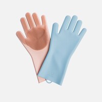 Generic-Magic Silicone Cleaning Gloves Insulation Non-slip Dishwashing Glove Double-sided Wear Gloves For Home Kitchen