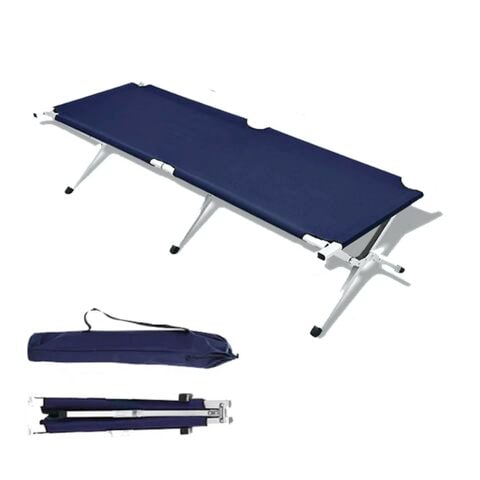 Double folding hot sale camp bed