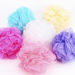 اشتري Lavish 6 Pcs Soft Body Bubbles Sponge Bath Ball R Loofah Multi-Color Shower Flower في الامارات