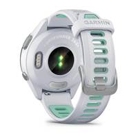 Garmin Forerunner 265S GPS Running Smartwatch, Black Bezel With Whitestone Case And Whitestone/Neo Tropic Silicone Band, 010-02810-14