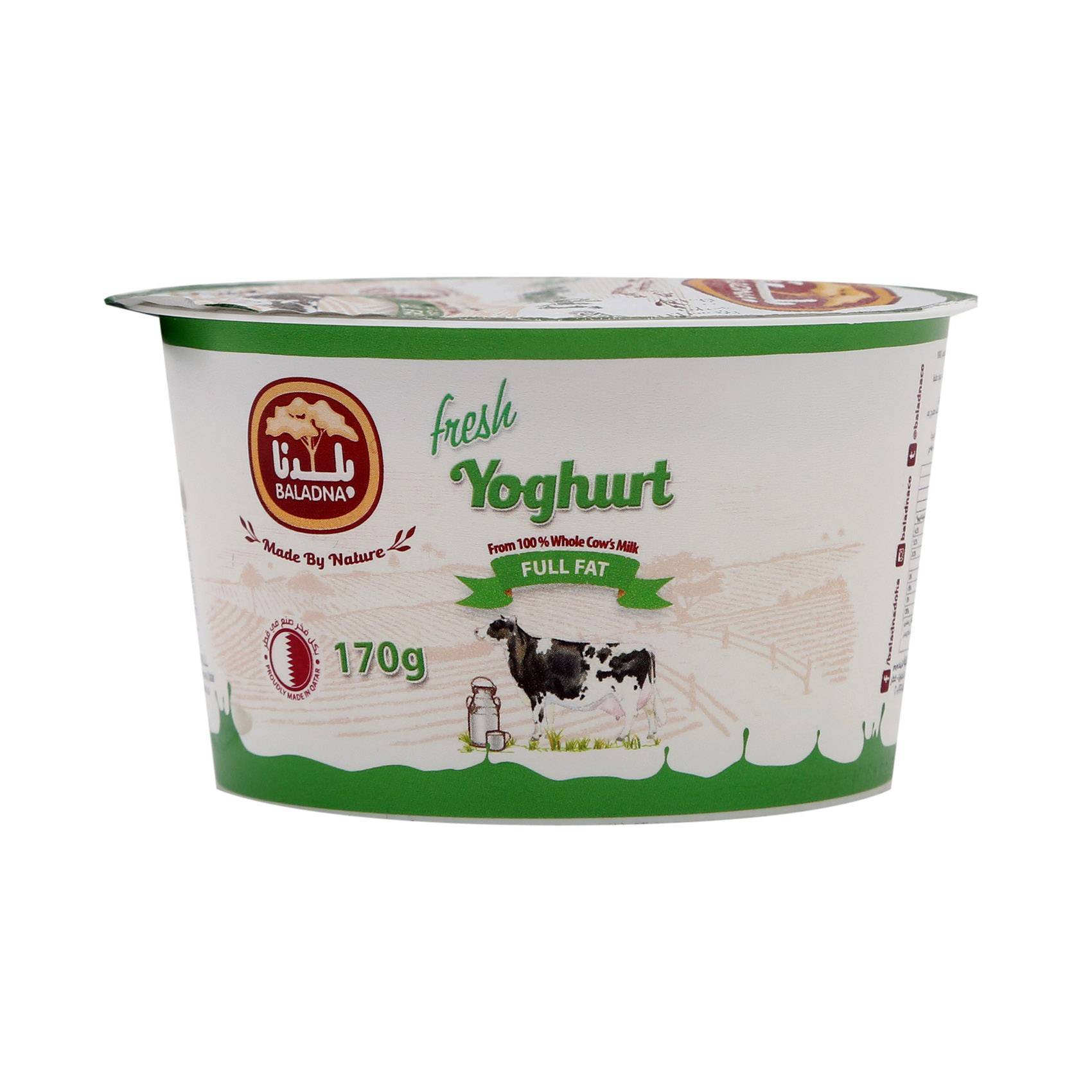 Buy Baladna Fresh Yoghurt Full Fat Pack 170g
