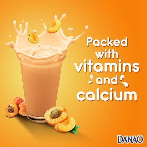 Danao Peach And Apricot Juice Drink With Milk 180ml Pack of 6
