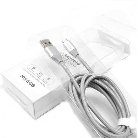 Mumuso Android Cable 2 Meter Silver