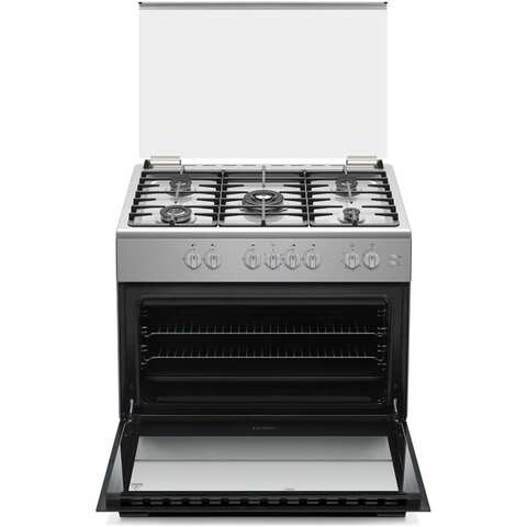 Haier Cooker 90x60cm with Fan Oven, Cast Iron, HCR9060GT1, Stainless Steel