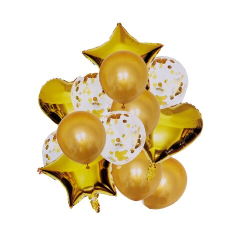 Golden on sale metallic balloons