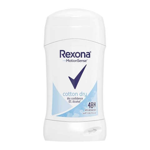 Rexona MotionSense Cotton Dry Anti-Perspirant Stick Clear 40g
