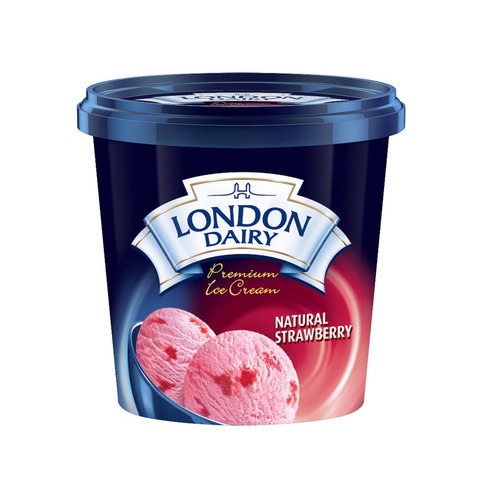 London Dairy Natural Strawberry Ice Cream 125ml