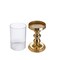 AlHoora,10*10*H30cm Gold Turkish Moroccan Arabic Design Candle Stand With Glass Candle Holder With Box