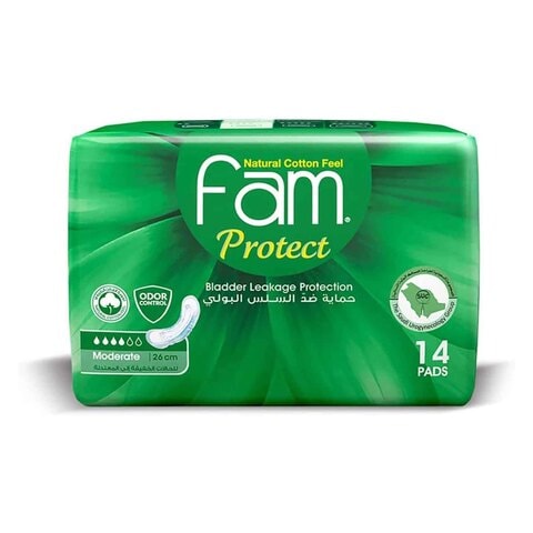 FOAM PROTECT BLADDER LEAKAGE PROTECTION  PADS MODERATE X14