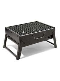 Generic Portable Barbeque Charcoal Grill Black/Silver 360x105x280mm