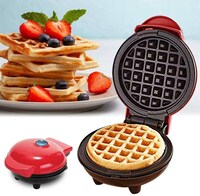 Mini Waffle Maker for Individual Waffles, Hash Browns, Keto Chaffles with Easy to Clean, Non-Stick Waffle Iron, 4 Inch