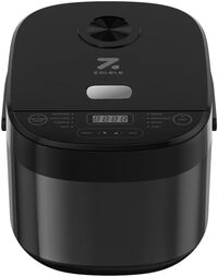 Zolele Smart Rice Cooker, 5L, Black, Zb600 (For Rice, Porridge, Soup, Stew, And More With 16 Preset Cooking Functions, 24-Hour Timer, Keep Warm Function, And Non-Stick Inner Pot)